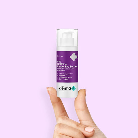 The Derma Co 5% Caffeine Under Eye Serum with Retinol & Peptides - 15ml - Image 2