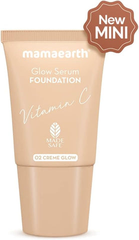 Mamaearth Glow Serum Foundation with Vitamin C & Turmeric - Creme Glow 18ml - Image 3