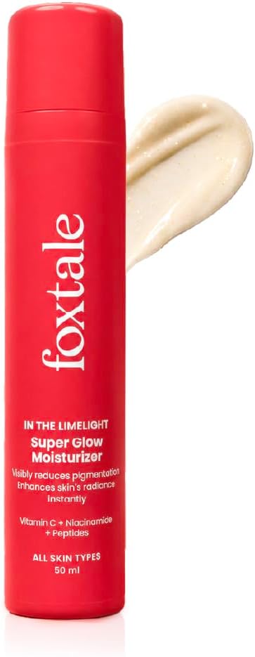 Foxtale Vitamin C Super Glow Moisturizer with Niacinamide & Peptides - 50ml