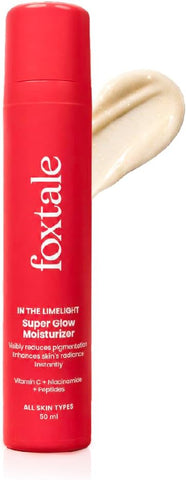 Foxtale Vitamin C Super Glow Moisturizer with Niacinamide & Peptides - 50ml