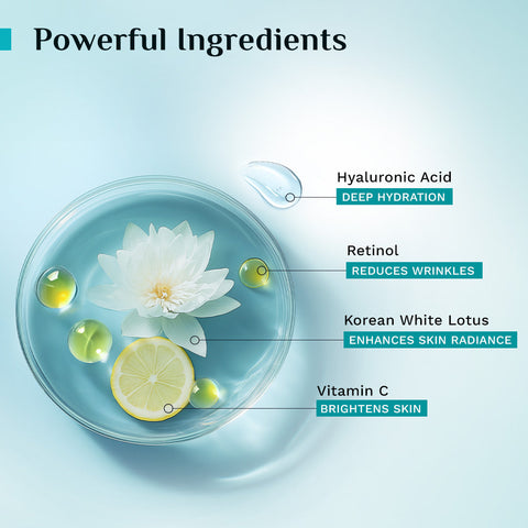 كريم ليلي من PILGRIM ريتينول مع فيتامين C وحمض الهيالورونيك 50 جرام