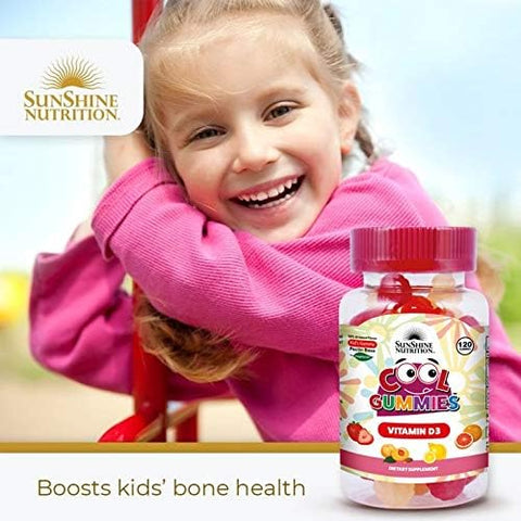 Sunshine Nutrition Kids Vitamin D3 Cool Gummies, Gluten-Free, 120 Gummies - Image 2