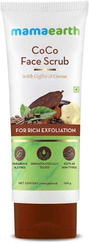 Mamaearth CoCo Face Scrub with Coffee & Cocoa - 100g