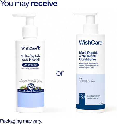 WishCare Multi Peptide Rice Water Anti Hairfall Conditioner - 200ml - Image 2