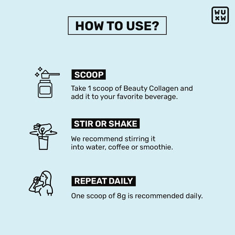 What's Up Beauty Collagen Powder - Blueberry Flavour, 200g - Image 7