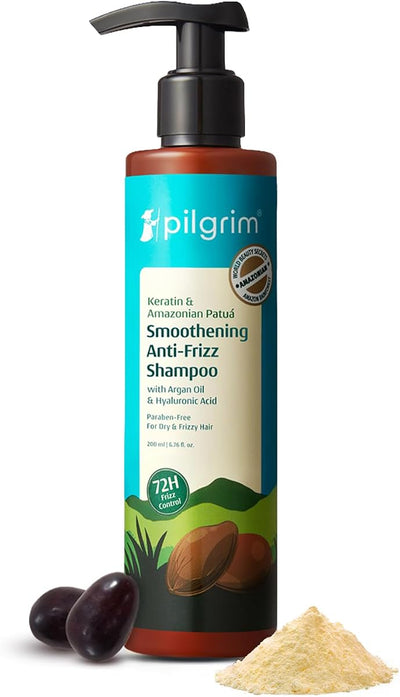 Pilgrim Keratin & Amazonian Patuá Smoothening Shampoo - Sulphate-Free, 200ml