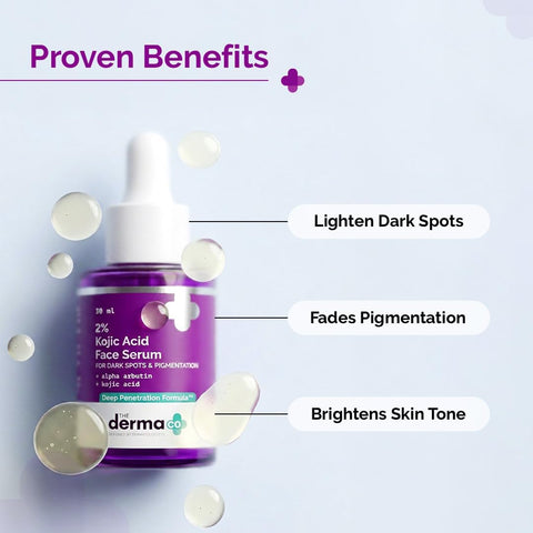 The Derma Co 2% Kojic Acid Face Serum with Alpha Arbutin & Niacinamide - 30ml - Image 6