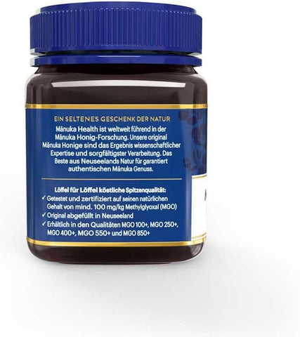 Manuka Health MGO 115+ Manuka Honey - Pure New Zealand Honey, 250g - Image 4