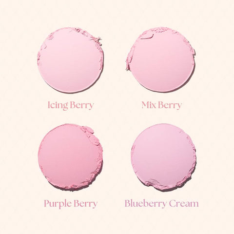 Dasique Blending Mood Cheek Palette - Blueberry Sorbet, Vegan, 4 Shades - Image 3