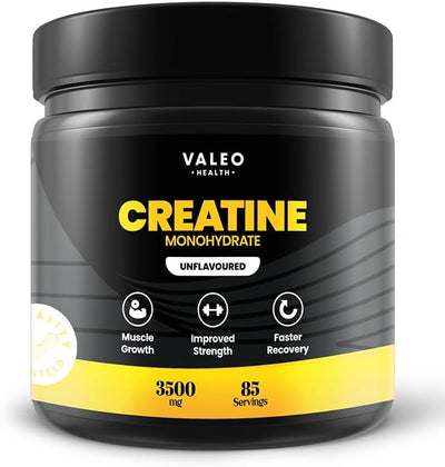 Valeo Creatine Monohydrate Powder 300g, 85 Servings Pack of 2