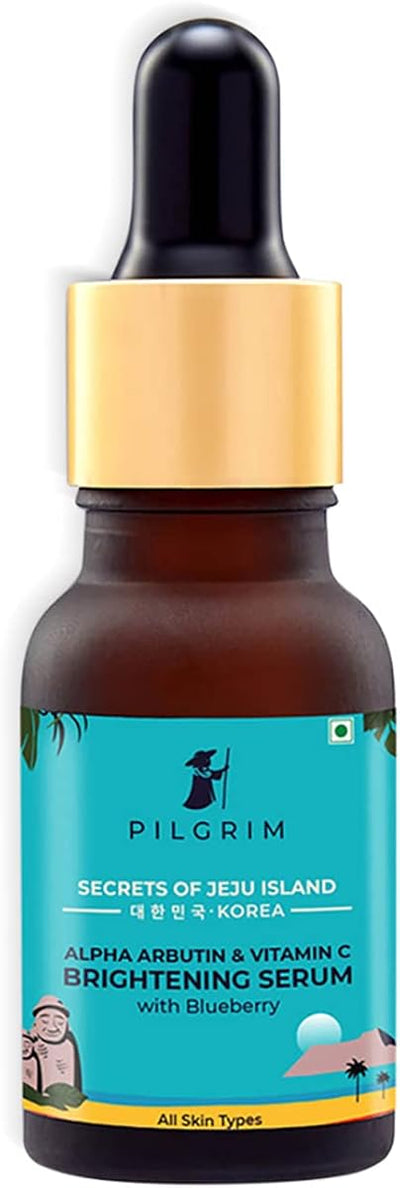 Pilgrim Brightening Face Serum with Alpha Arbutin & Vitamin C - 5ml