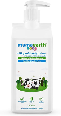 Mamaearth Milky Soft Body Lotion with Oats, Milk & Calendula - 400 ml