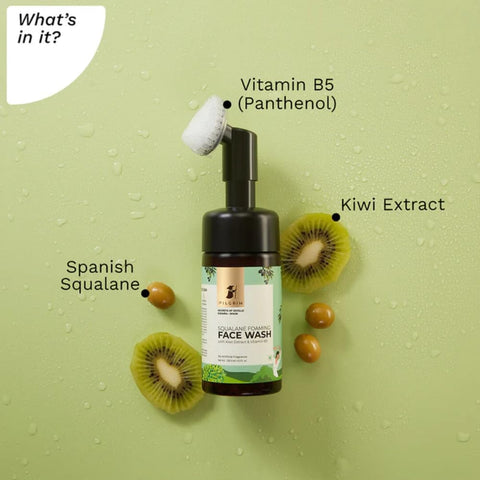 Pilgrim Spanish Squalane Foaming Face Wash with Aloe & Kiwi Extracts - 120ml - Image 3