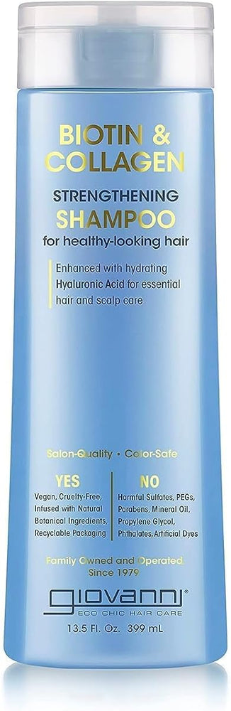 Giovanni Biotin & Collagen Strengthening Shampoo with Hyaluronic Acid - 399ml