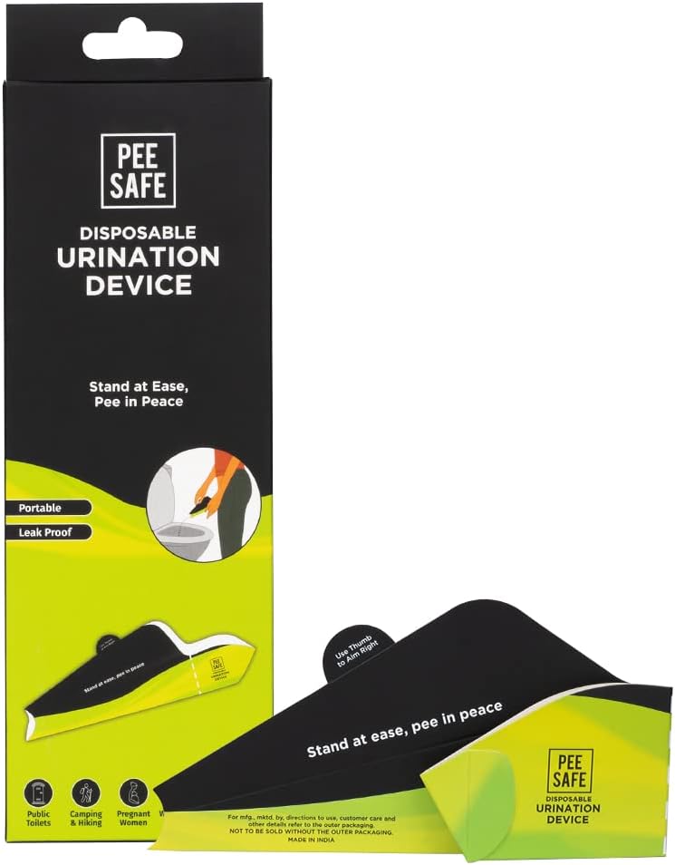 Pee Safe Disposable Urination Device - Feminine Hygiene Care, 2 Pack