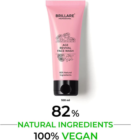 Brillaire Age Revival Face Wash with Rose, Lotus & Orange - 100ml - Image 4