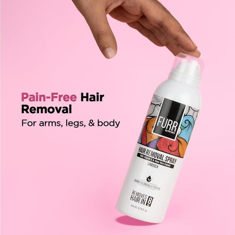 Pee Safe FURR Hair Removal Spray - 200ml, Aloe Vera & Vitamin E Formula - Image 4