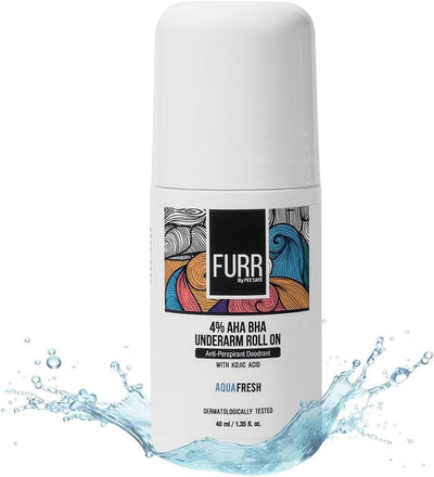 Pee Safe FURR Underarm Roll-On Deodorant with 4% AHA BHA - 40 ml