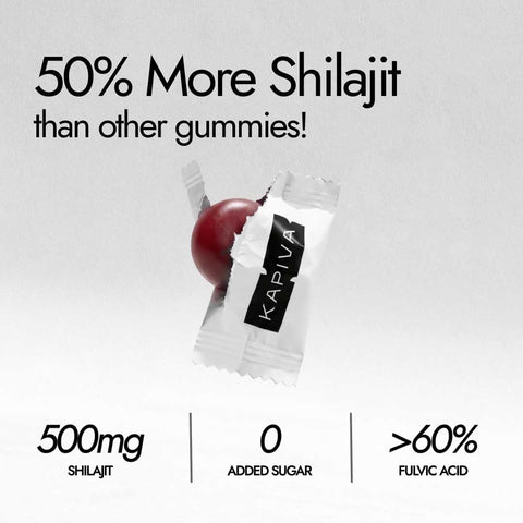 Kapiva Himalayan Shilajit Gummies - Ginger Honey Flavour, 225mg Shilajit per Gummy, 30 Count - Image 2
