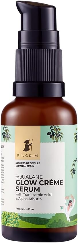 Pilgrim Spanish Squalane Glow Crème Serum - 4% Niacinamide, 1% Alpha Arbutin, 30ml