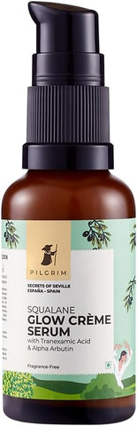 Pilgrim Spanish Squalane Glow Crème Serum - 4% Niacinamide, 1% Alpha Arbutin, 30ml