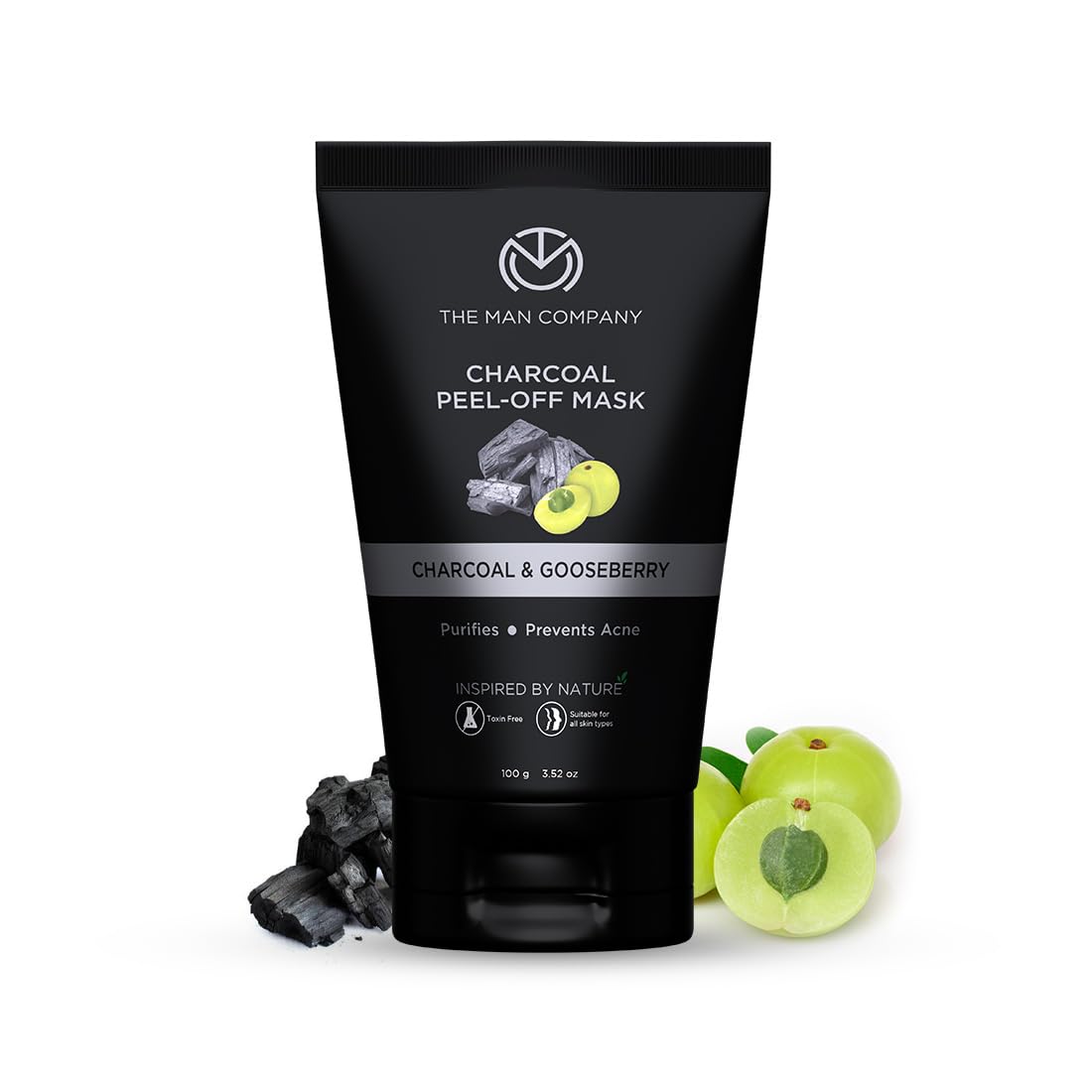 The Man Company Peel Off Mask| Moringa and Gooseberry Charcoal| 100GMÂ