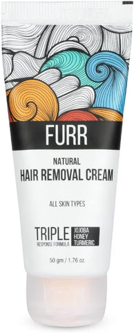 Pee Safe FURR Natural Hair Removal Cream with Vitamin E - 50g - Image 2