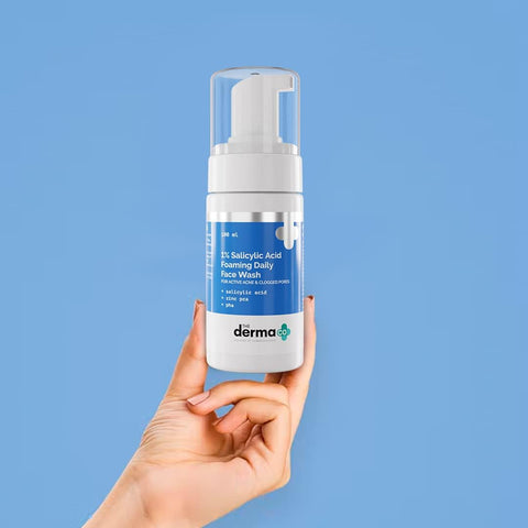 The Derma Co 1% Salicylic Acid Foaming Face Wash - BHA, Zinc PCA, PHA - 100ml - Image 2
