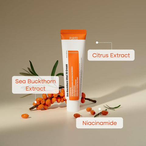 Purito Sea Buckthorn Vital 70 Face Cream with Vitamin C, 50ml - Image 4