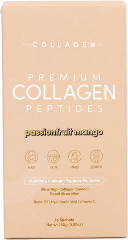 The Collagen Co Beauty Supplements - Passion Fruit Mango Sachets, 15g x 14