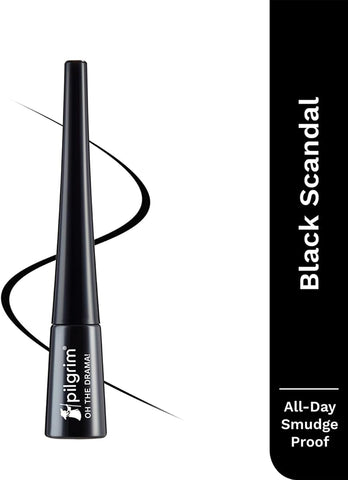 Pilgrim Black Scandal Eyeliner Intense Matte Finish with Argan Oil - 3.5ml - Image 2
