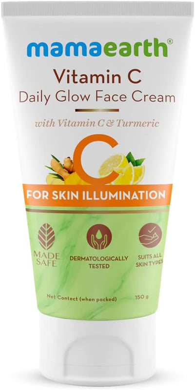 Mamaearth Vitamin C Daily Glow Face Cream with Turmeric - 150g
