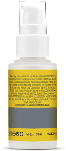 Lotus Herbals Face Serum with Vitamin C + Gold for Radiance - 30ml - Image 8