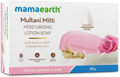 Mamaearth Multani Mitti Moisturizing Lotion Soap with Bulgarian Rose - Single Pack