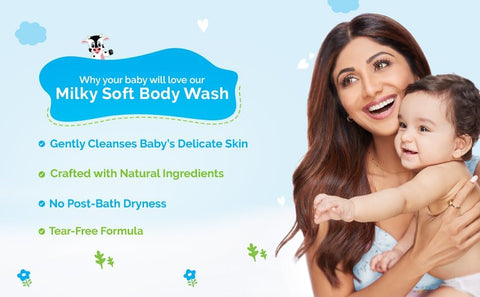 Mamaearth Milky Soft Baby Body Wash with Oats, Milk & Calendula - 400ml - Image 4