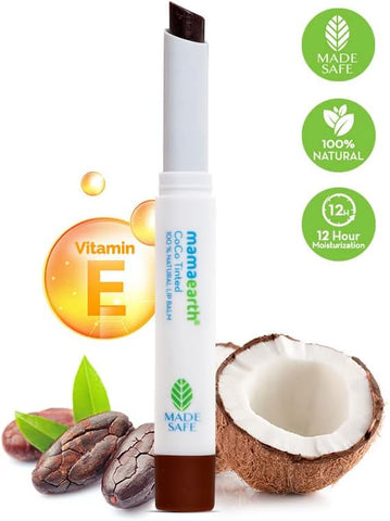 Mamaearth CoCo Tinted Lip Balm - Cocoa & Vitamin E, 100% Natural, 2g - Image 3