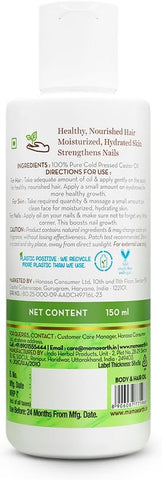 Mamaearth Castor Oil - 100% Pure Cold Pressed, 150ml - Image 6