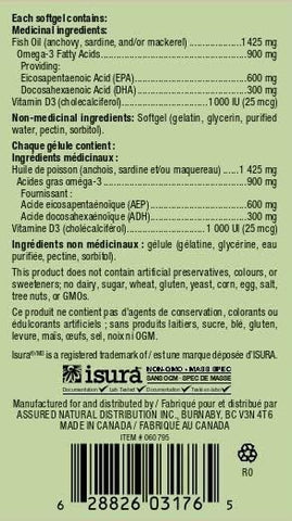 Ultimate Omega-3 900Mg With Vit. D3 65'S Softgels