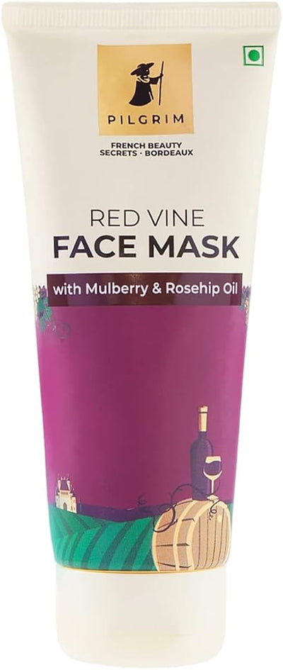Pilgrim Red Vine Face Mask with Mulberry & Rosehip Oil - 100g