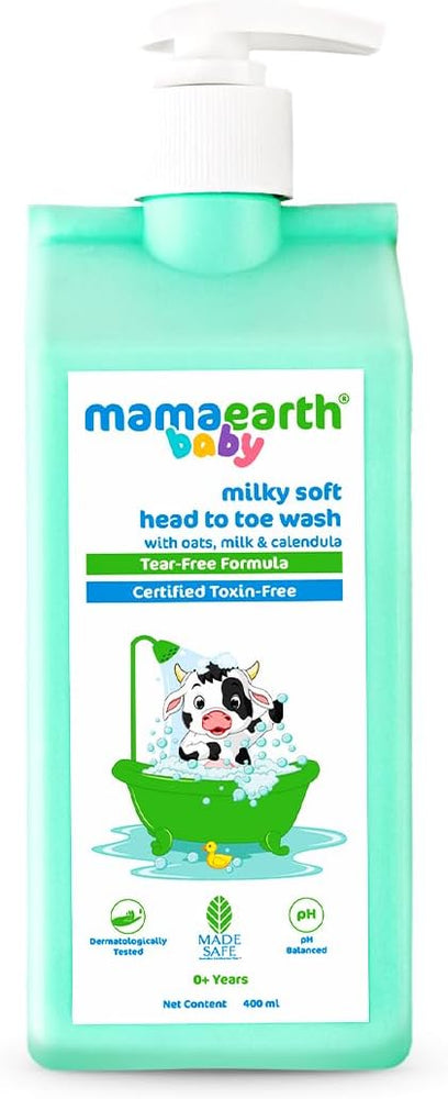 Mamaearth Baby Milky Soft 2-in-1 Body Wash & Shampoo - 400ml