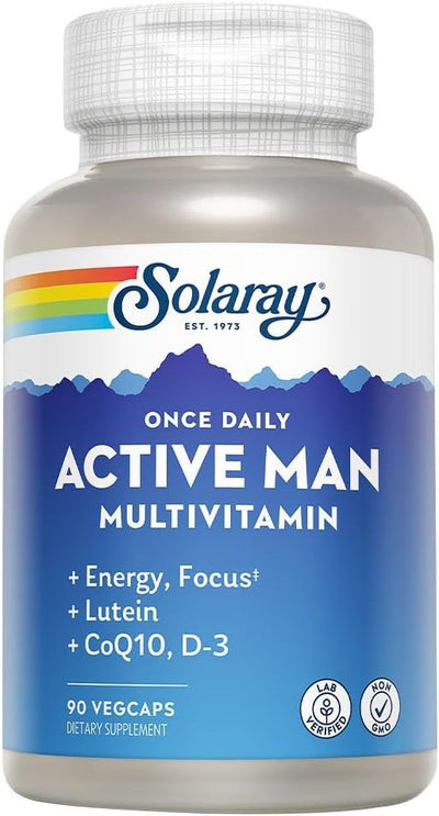 Solaray Once Daily Active Man Multivitamin V-Cap 90's