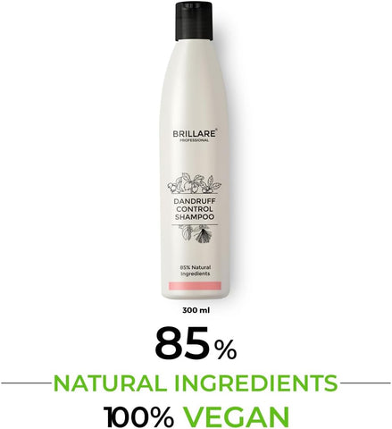 Brillaire Dandruff Control Shampoo - 85% Natural Ingredients - 300ml - Image 4