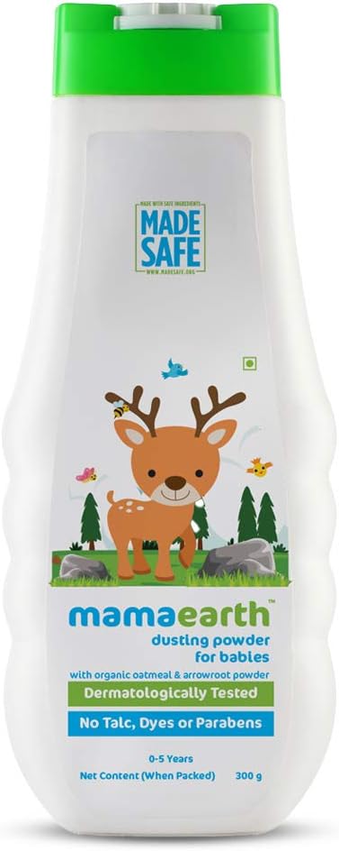 Mamaearth Dusting Powder - Organic Oatmeal & Arrowroot, Baby Care - 300g