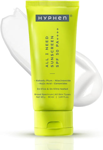 Hyphen All I Need Lightweight SPF 50 PA++++ Sunscreen - 50ml
