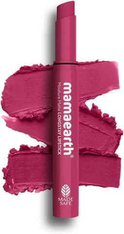 Mamaearth Moisture Matte Lipstick - Pink Lemonade, Avocado Oil & Vitamin E, 2g
