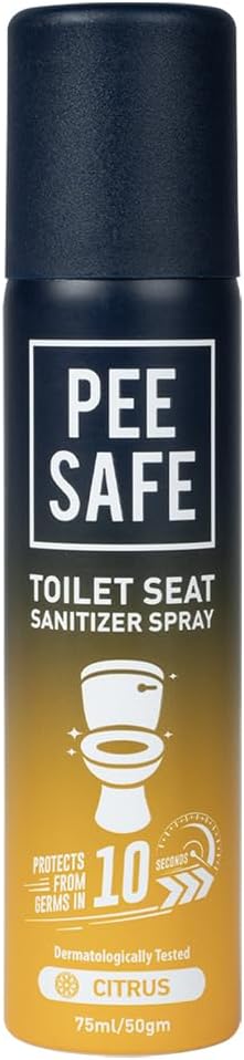 Pee Safe Citrus Toilet Seat Sanitizer Spray - 75ml