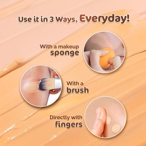 Mamaearth Glow Serum Foundation with Vitamin C & Turmeric, 30ml - Image 5