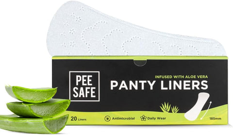 Pee Safe Feminine Panty Liners with Aloe Vera - XL 20 Pack