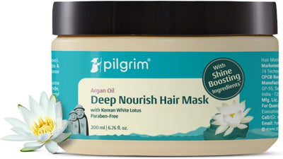 Pilgrim Argan Oil Hair Mask with White Lotus & Camellia - 200ml