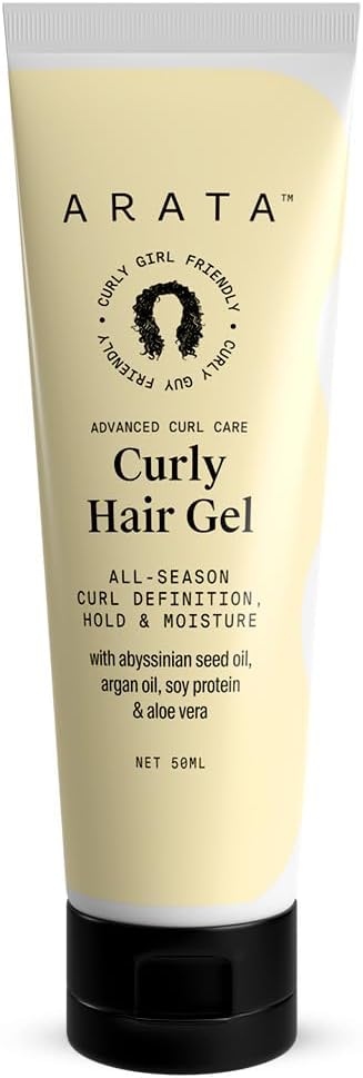 Arata Curly Hair Gel - Abyssinian & Argan Oil Blend - 50ml